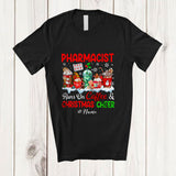 MacnyStore - Personalized Custom Name Pharmacist Runs On Coffee Christmas Cheer; Lovely Snow Jobs T-Shirt