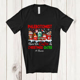 MacnyStore - Personalized Custom Name Phlebotomist Runs On Coffee Christmas Cheer; Lovely Snow Jobs T-Shirt
