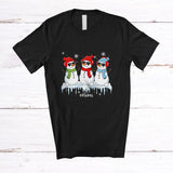 MacnyStore - Personalized Custom Name Three Snowman Dispatcher Collection; Lovely Christmas Proud Jobs T-Shirt