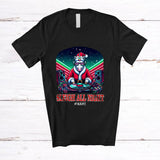 MacnyStore - Personalized Custom Name Sleigh All Night; Amusing Christmas DJ Unicorn Dancing Music T-Shirt