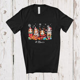 MacnyStore - Personalized Custom Name Four X-mas Guinea Pig In Coffee Collection; Lovely Christmas Family T-Shirt