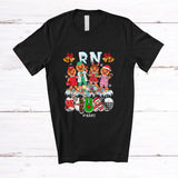 MacnyStore - Personalized Custom Name RN Squad; Humorous Christmas Gingerbread Nurse Doctor Medical T-Shirt