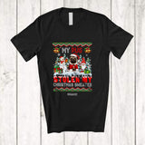 MacnyStore - Personalized Custom Name Pug Stolen My Christmas Sweater; Lovely X-mas Santa Gnome T-Shirt