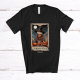 MacnyStore - Personalized Bearded Dragon Witch Tarot Card; Awesome Halloween Custom Name Animal Lover T-Shirt
