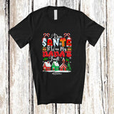 MacnyStore - Personalized Custom Name It Was My Nana's Fault; Lovely Christmas Naughty Santa Snow; Family T-Shirt