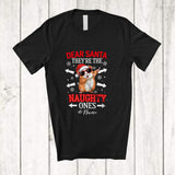 MacnyStore - Personalized Custom Name They're The Naughty Ones; Joyful Christmas Dabbing Santa Guinea Pig T-Shirt