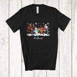 MacnyStore - Personalized Custom Name Guitar Evolution; Humorous Christmas Bigfoot Santa Guitar Guitarist T-Shirt