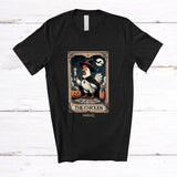 MacnyStore - Personalized Chicken Witch Tarot Card; Awesome Halloween Custom Name Animal Lover Farmer T-Shirt
