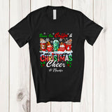 MacnyStore - Personalized Custom Name Runs On Coffee And Christmas Cheer; Humorous Snow Gnome; Family T-Shirt