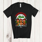 MacnyStore - Personalized Custom Name Dispatcher Crew 2025; Amazing Christmas Three Reindeers; Family T-Shirt
