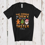 MacnyStore - Personalized Custom Name Cookie Crew Taster Est 2025; Awesome Christmas Baking Baker T-Shirt
