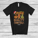 MacnyStore - Personalized Custom Name Cookie Quality Control; Lovely Christmas Gingerbread Baker Baking T-Shirt
