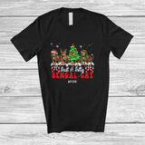 MacnyStore - Personalized Custom Name Just A Jolly Bengal Cat; Adorable Christmas Tree Santa Elf Animal T-Shirt
