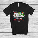 MacnyStore - Personalized Custom Name Just A Jolly Persian Cat; Adorable Christmas Tree Santa Elf Animal T-Shirt
