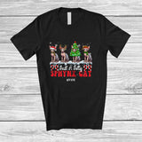 MacnyStore - Personalized Custom Name Just A Jolly Sphynx Cat; Adorable Christmas Tree Santa Elf Animal T-Shirt