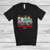MacnyStore - Personalized Custom Name Just A Jolly Turkish Angora; Adorable Christmas Tree Santa Elf Animal T-Shirt