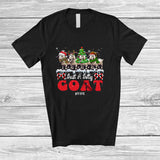 MacnyStore - Personalized Custom Name Just A Jolly Goat; Adorable Christmas Tree Santa Elf Farm Farmer T-Shirt