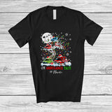 MacnyStore - Personalized Custom Name Oh Ambulance Tree; Lovely Snow Ambulance On Christmas Tree T-Shirt