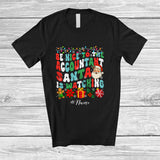 MacnyStore - Personalized Custom Name Nice To Accountant Santa Watching; Lovely Christmas Groovy Jobs T-Shirt