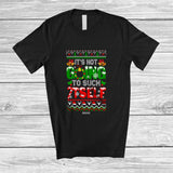 MacnyStore - Personalized Custom Name Not Going To Suck Itself; Joyful Christmas Sweater Adult Dirty Candy Canes T-Shirt