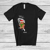 MacnyStore - Personalized Custom Name Merry Christmas; Lovely Gingerbread Heart Shape; Men Couple T-Shirt