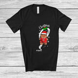 MacnyStore - Personalized Custom Name Merry Christmas; Lovely Gingerbread Heart Shape; Women Couple T-Shirt