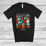 MacnyStore - Personalized Custom Name Nice To Lunch Lady Santa Watching; Lovely Christmas Groovy Jobs T-Shirt
