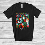 MacnyStore - Personalized Custom Name Nice To Paraprofessional Santa Watching; Lovely Christmas Groovy Jobs T-Shirt