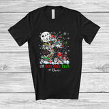 MacnyStore - Personalized Custom Name Oh Dirt Bike Tree; Lovely Snow Dirt Bike On Christmas Tree T-Shirt