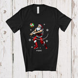 MacnyStore - Personalized Volleyball 67; Joyful Christmas Santa Playing Volleyball; Custom Name Player T-Shirt