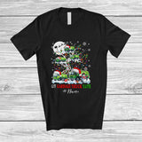 MacnyStore - Personalized Custom Name Oh Garbage Truck Tree; Lovely Snow Garbage Truck On Christmas Tree T-Shirt