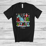 MacnyStore - Personalized Custom Name Hair Stylist; Fantastic Christmas Tree Santa Plaid Leopard; Proud Jobs T-Shirt