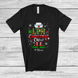 MacnyStore - Personalized Custom Name LPN Christmas Crew; Adorable Christmas Elf Nurse Nursing Group T-Shirt