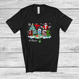 MacnyStore - Personalized Custom Name Nurse; Fantastic Christmas Tree Santa Plaid Leopard; Proud Jobs T-Shirt