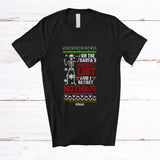 MacnyStore - Personalized Custom Name On The Santa's Naughty List; Scary Christmas Skeleton Sweater T-Shirt