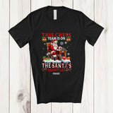 MacnyStore - Personalized Custom Name Chess Team On Santa's Naughty List; Joyful Christmas Player T-Shirt