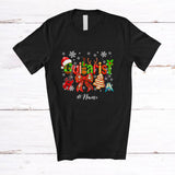 MacnyStore - Personalized Custom Name Guitarist; Adorable Christmas Tree Cookie Bow Tie Santa; Family T-Shirt