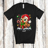 MacnyStore - Personalized Custom Name Chicken Santa Gingerbread; Adorable Christmas Baking Baker T-Shirt