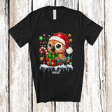 MacnyStore - Personalized Custom Name Parrot Santa Gingerbread; Adorable Christmas Baking Baker T-Shirt