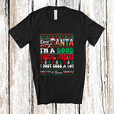MacnyStore - Personalized Custom Name Santa I'm A Good Postal Worker; Amazing Christmas Sweater Careers T-Shirt