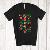 MacnyStore - Personalized Custom Name 12 Days Of Dentistry; Lovely Christmas Teeth; Assistant Dental Dentist T-Shirt