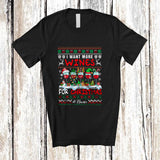 MacnyStore - Personalized Custom Name I Want More Wines For Christmas; Lovely Sweater Drinking Drunker T-Shirt
