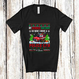 MacnyStore - Personalized Custom Name Reindeer Ran Away Drive A Police Car; Joyful Christmas Sweater Santa T-Shirt