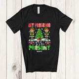 MacnyStore - Personalized Custom Name My Presence Is Your Present; Awesome Christmas Tree Elf T-Shirt