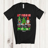 MacnyStore - Personalized Custom Name My Presence Is Your Present; Awesome Christmas Tree Gnome T-Shirt