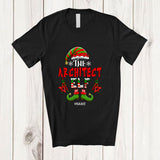 MacnyStore - Personalized Custom Name I'm The Architect Elf; Proud Christmas Jobs Careers Elf Family T-Shirt