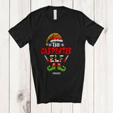 MacnyStore - Personalized Custom Name I'm The Carpenter Elf; Proud Christmas Jobs Careers Elf Family T-Shirt