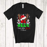 MacnyStore - Personalized Custom Name Deer I Want More Cats; Joyful Christmas Santa Cat Owner T-Shirt