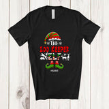 MacnyStore - Personalized Custom Name I'm The Zoo Keeper Elf; Proud Christmas Jobs Careers Elf Family T-Shirt