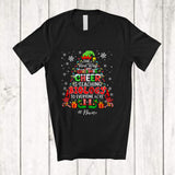 MacnyStore - Personalized Custom Name Spread Christmas Cheer Is Teaching Biology; Lovely Elf X-mas Teacher T-Shirt